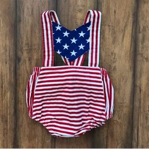 Little Ladies Boutique Romper Patriotic Romper